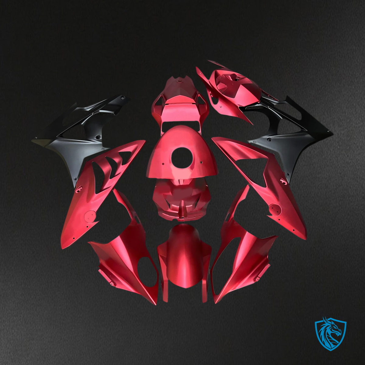 BMW S1000RR 2015-2016 Red & Black ABS Fairing Kit - Main View