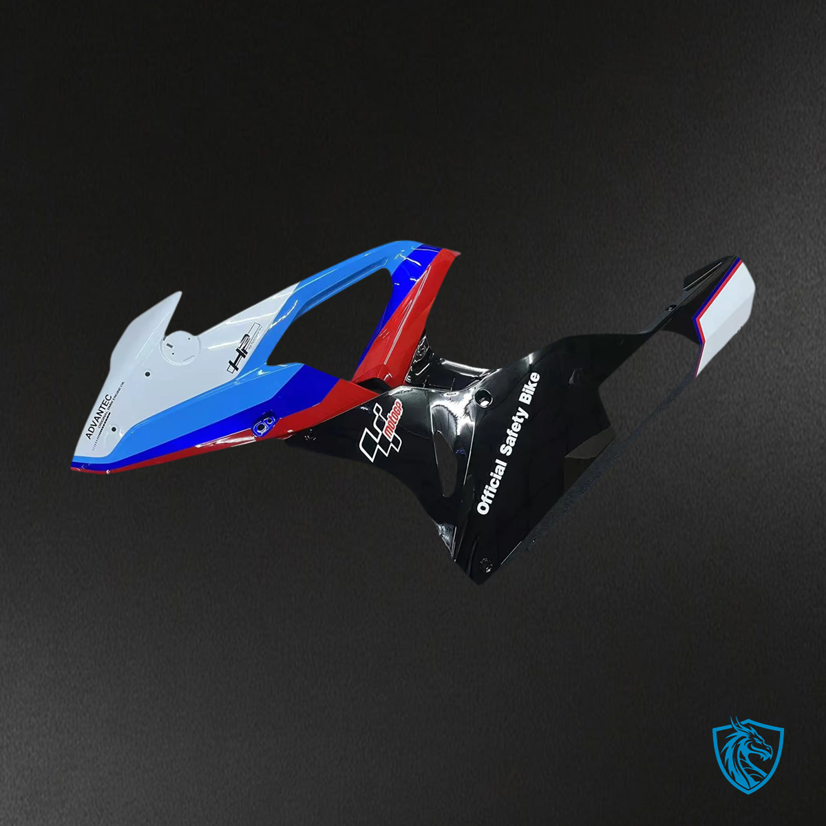 BMW S1000RR 2015-2016 Blue and Black ABS Fairing Kit - Lower Fairing View