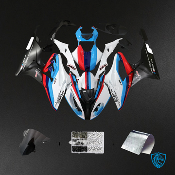 BMW S1000RR 2015-2016 Blue and Red ABS Fairing Kit - Side View