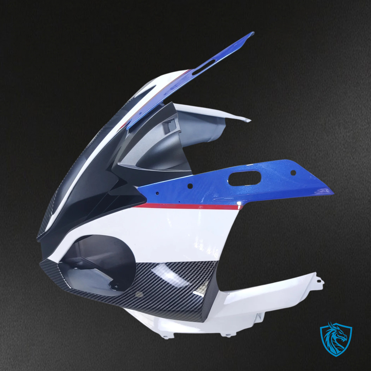 BMW S1000RR (2015-2016) Carbon Fiber Black ABS Fairing Kit - Detail View 1