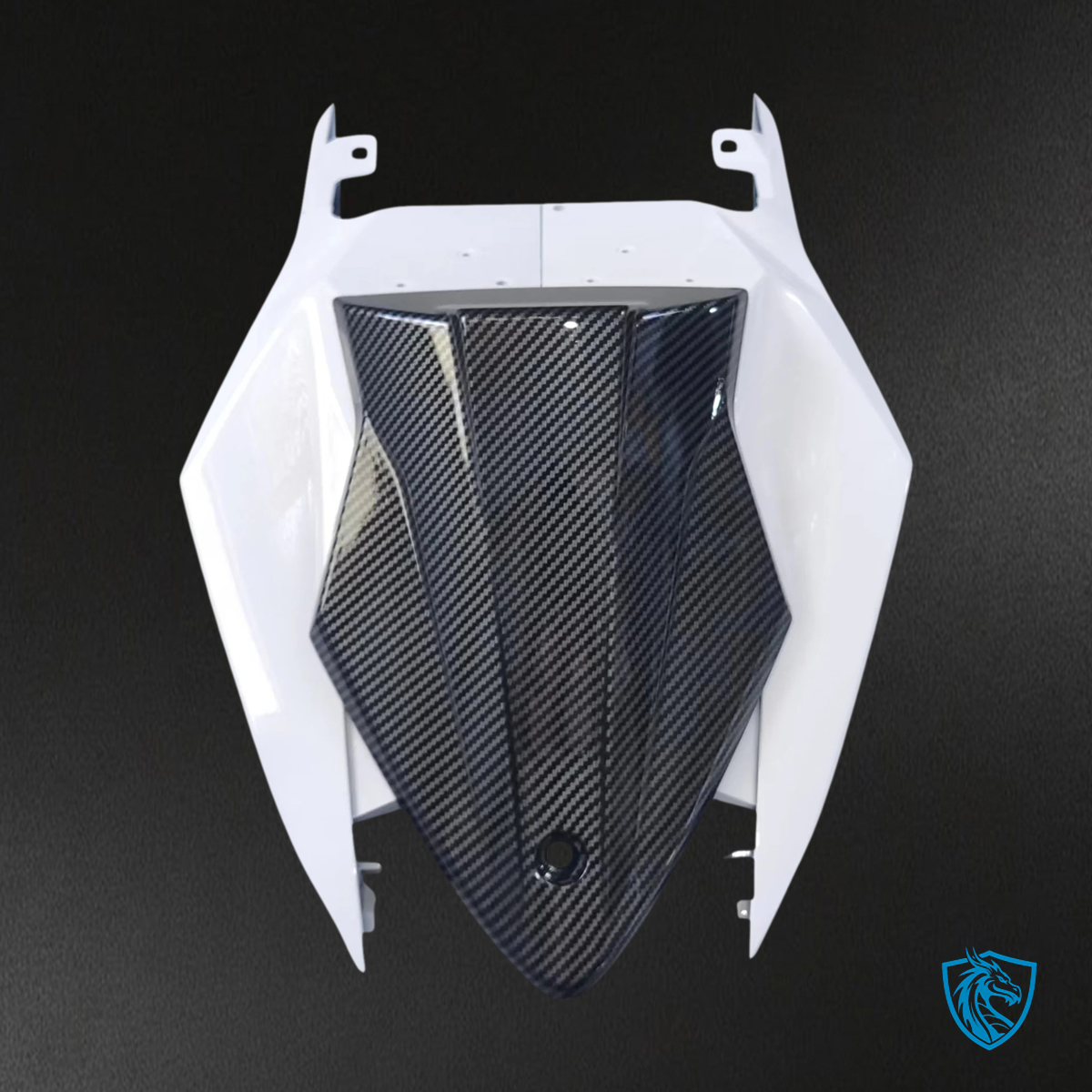 BMW S1000RR (2015-2016) Carbon Fiber Black ABS Fairing Kit - Upper Fairing View