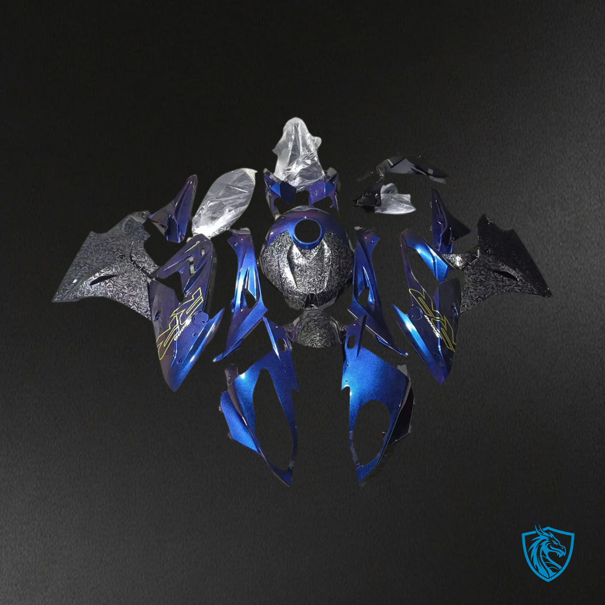 BMW S1000RR (2015-2016) Fairing Set - Carbon Fiber - Blue - ABS Bodywork