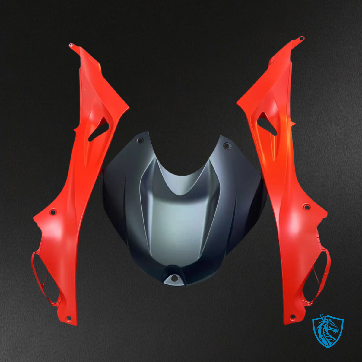 BMW S1000RR (2015-2016) Red & Black ABS Fairing Kit - Left Side View