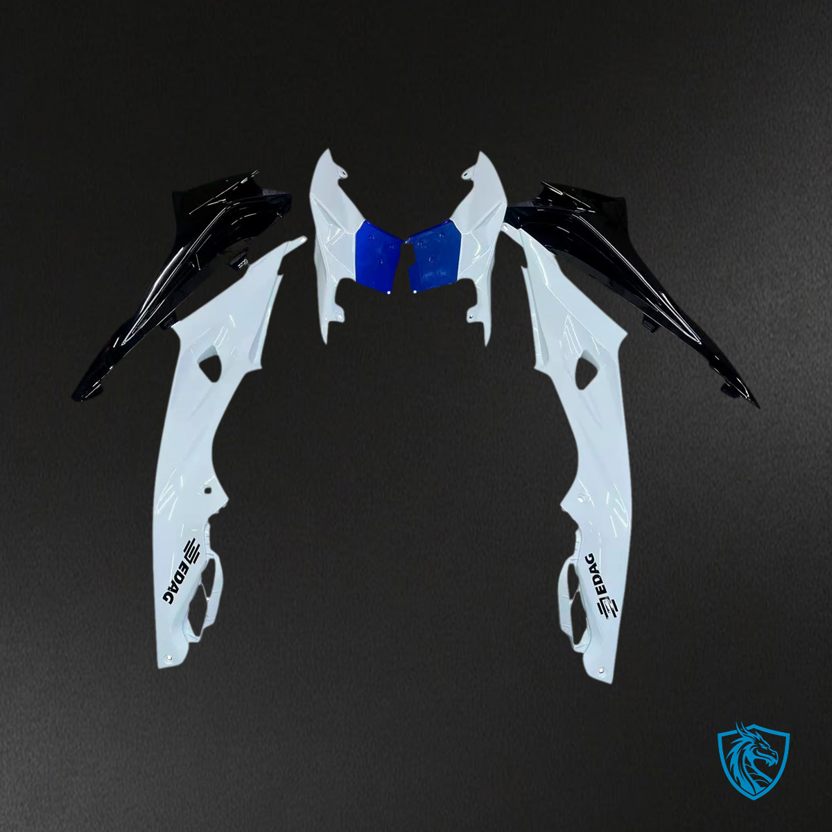 BMW S1000RR 2015-2016 Blue & Black Style 3 ABS Fairing Kit - Detail View