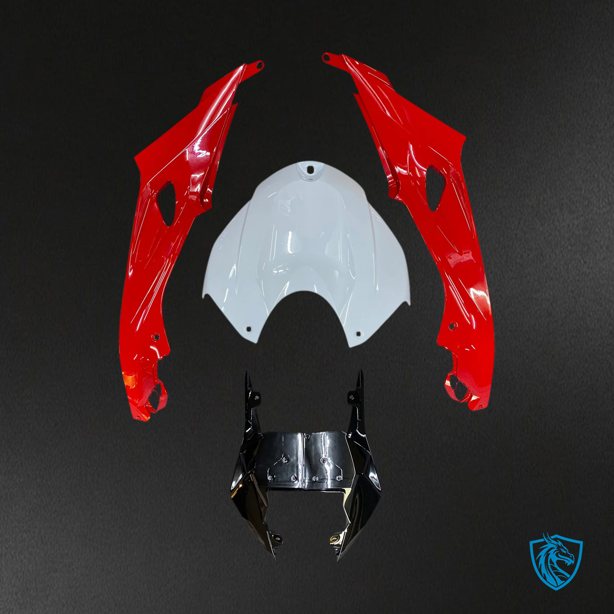 BMW S1000RR (2015-2016) Fairing Set - Red and White - ABS Bodywork