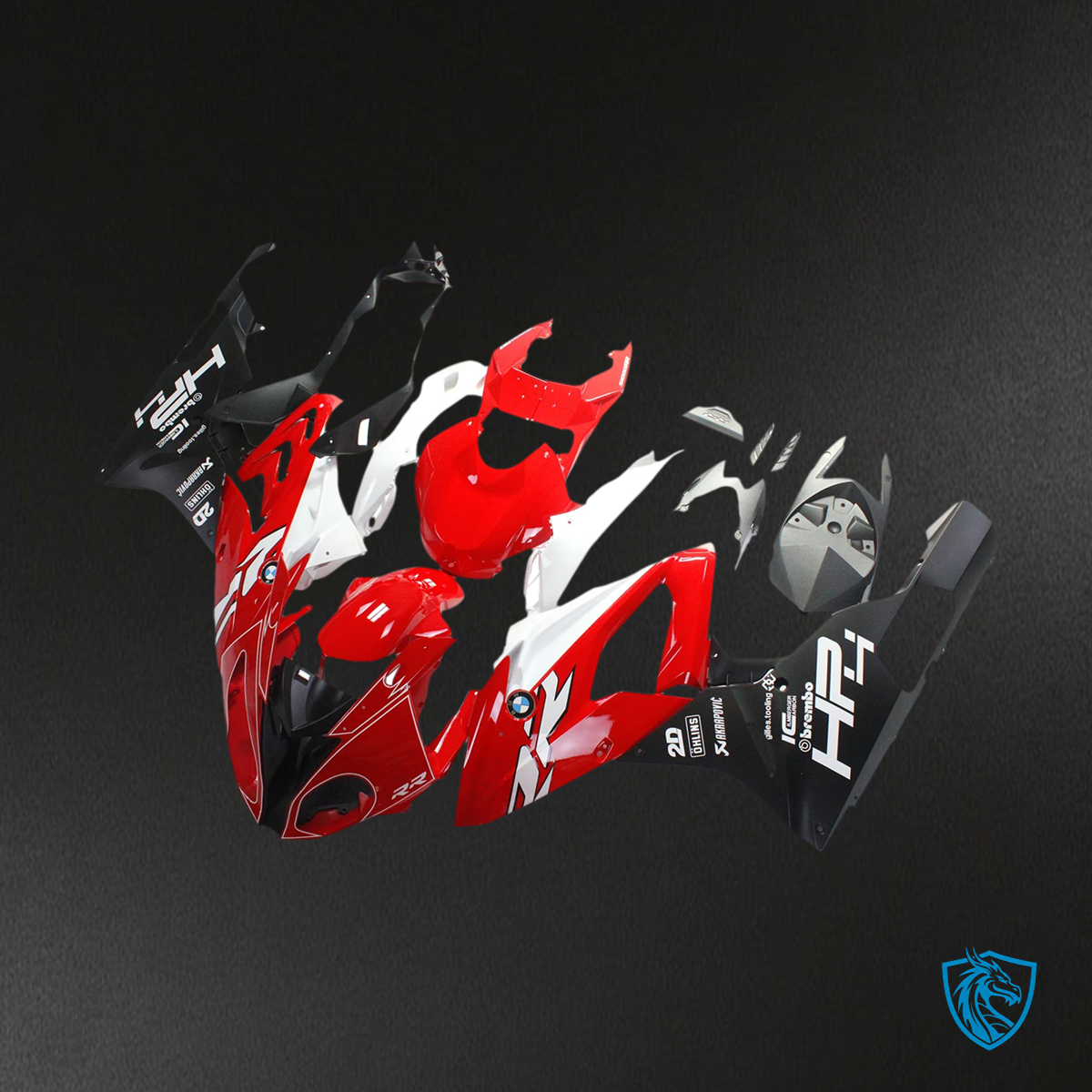 BMW S1000RR (2015-2016) Fairing Set -  Red - ABS Bodywork