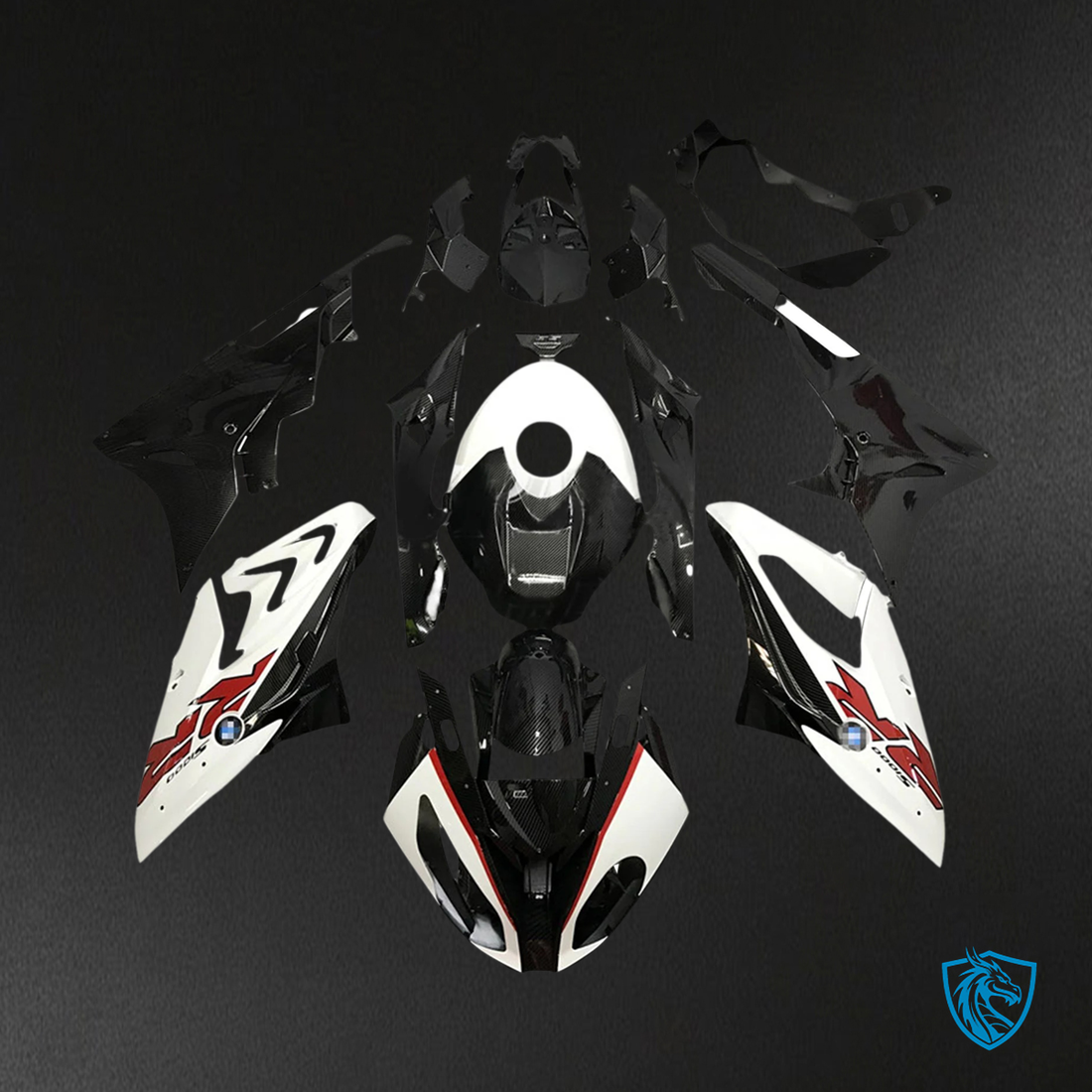 BMW S1000RR (2015-2016) Fairing Kit - White Style4 - ABS Bodywork