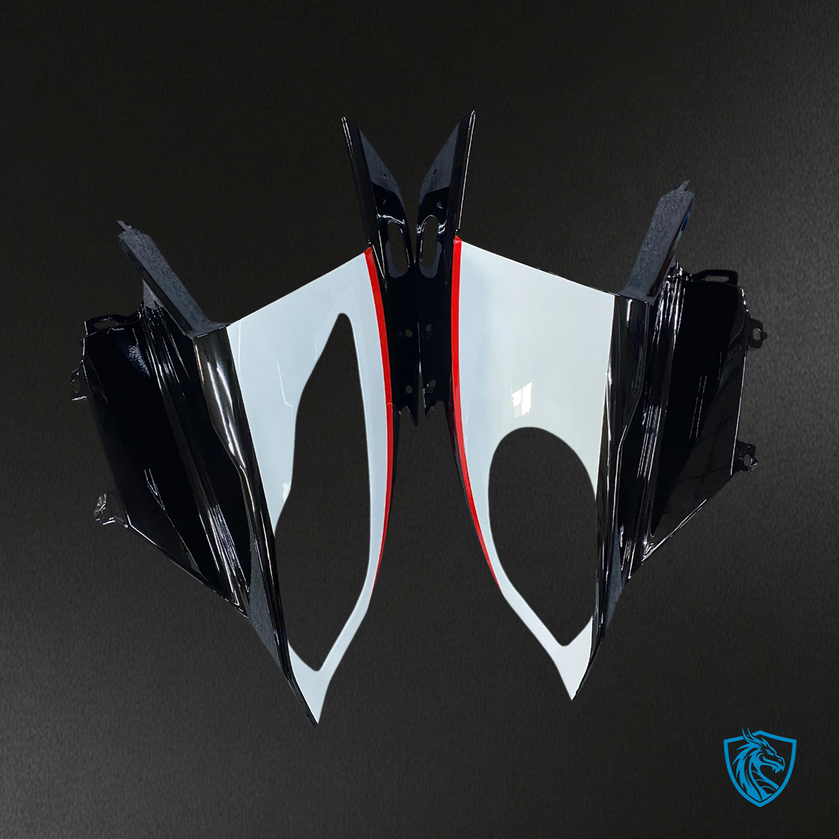BMW S1000RR 2015-2016 White Style 4 ABS Fairing Kit - Nose Cone View