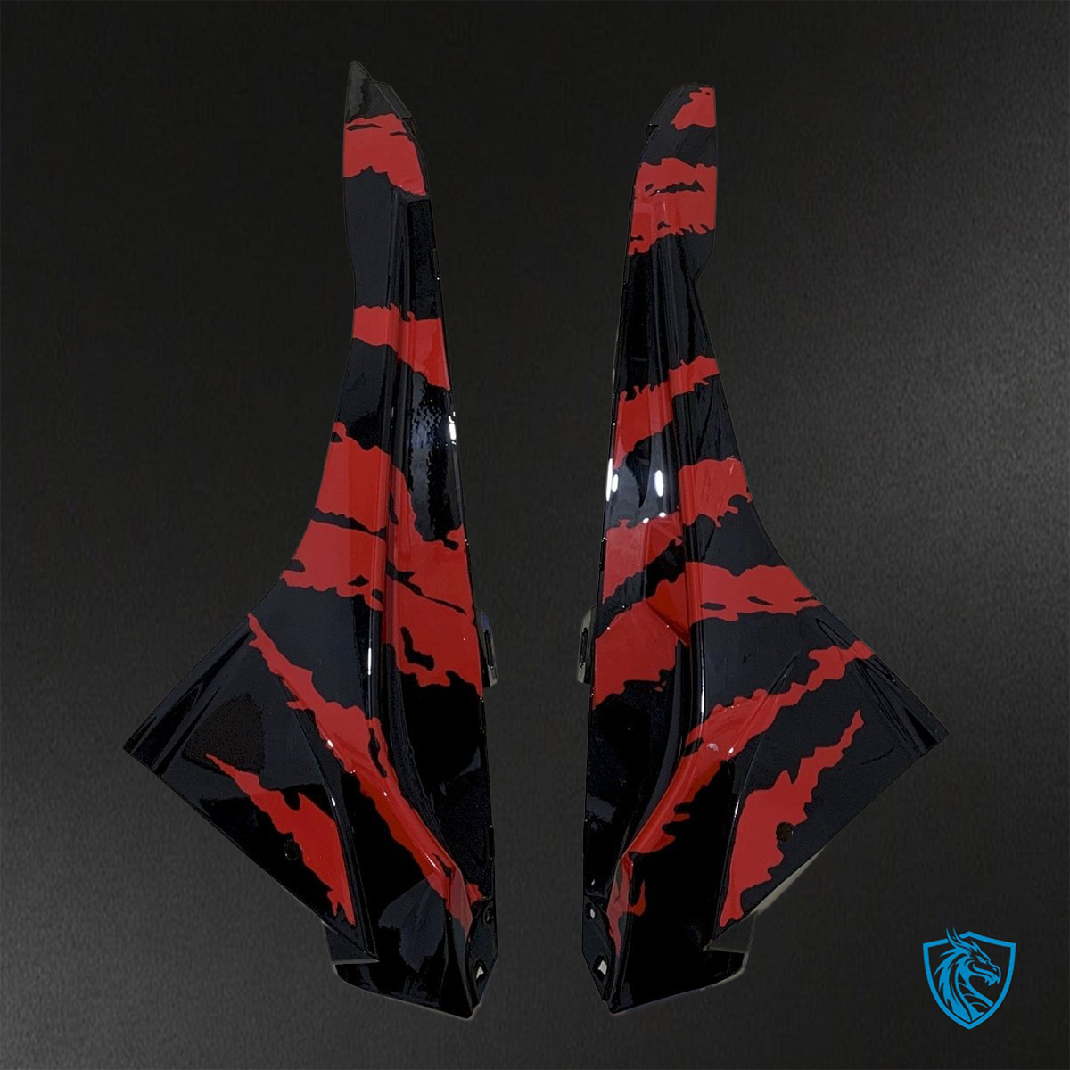 BMW S1000RR (2015-2018) Glossy Black & Red - Replacement Motorcycle Fairings Kit