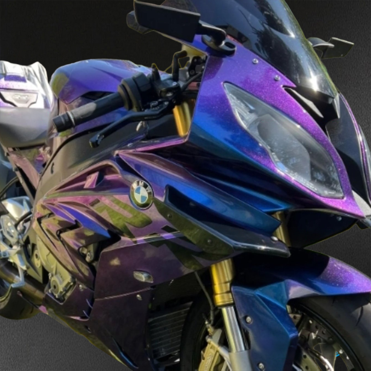 BMW S1000RR (2015-2018) HP4 (2017-2018) Chameleon Glossy Blue - Custom ABS Fairing Kit