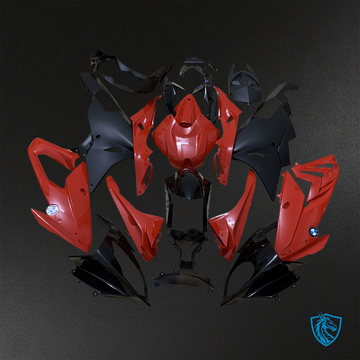 BMW S1000RR (2015-2018) HP4 (2017-2018) Red & Black Fairings Kit - Aftermarket ABS Bodywork