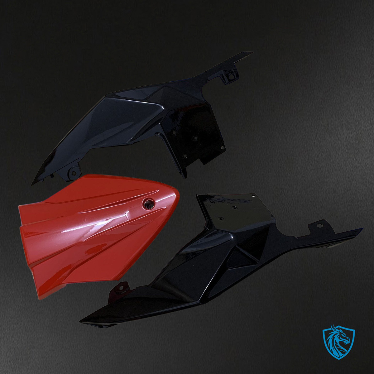 BMW S1000RR (2015-2018) HP4 (2017-2018) Red & Black Fairings Kit - Aftermarket ABS Bodywork