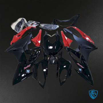 BMW S1000RR (2015-2018) HP4 (2017-2018) Black & Red - Custom ABS Fairing Kit