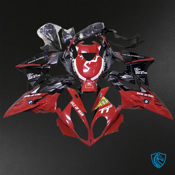 BMW S1000RR (2015-2018) HP4 (2017-2018) Red & Black - Replacement Motorcycle Fairings Kit