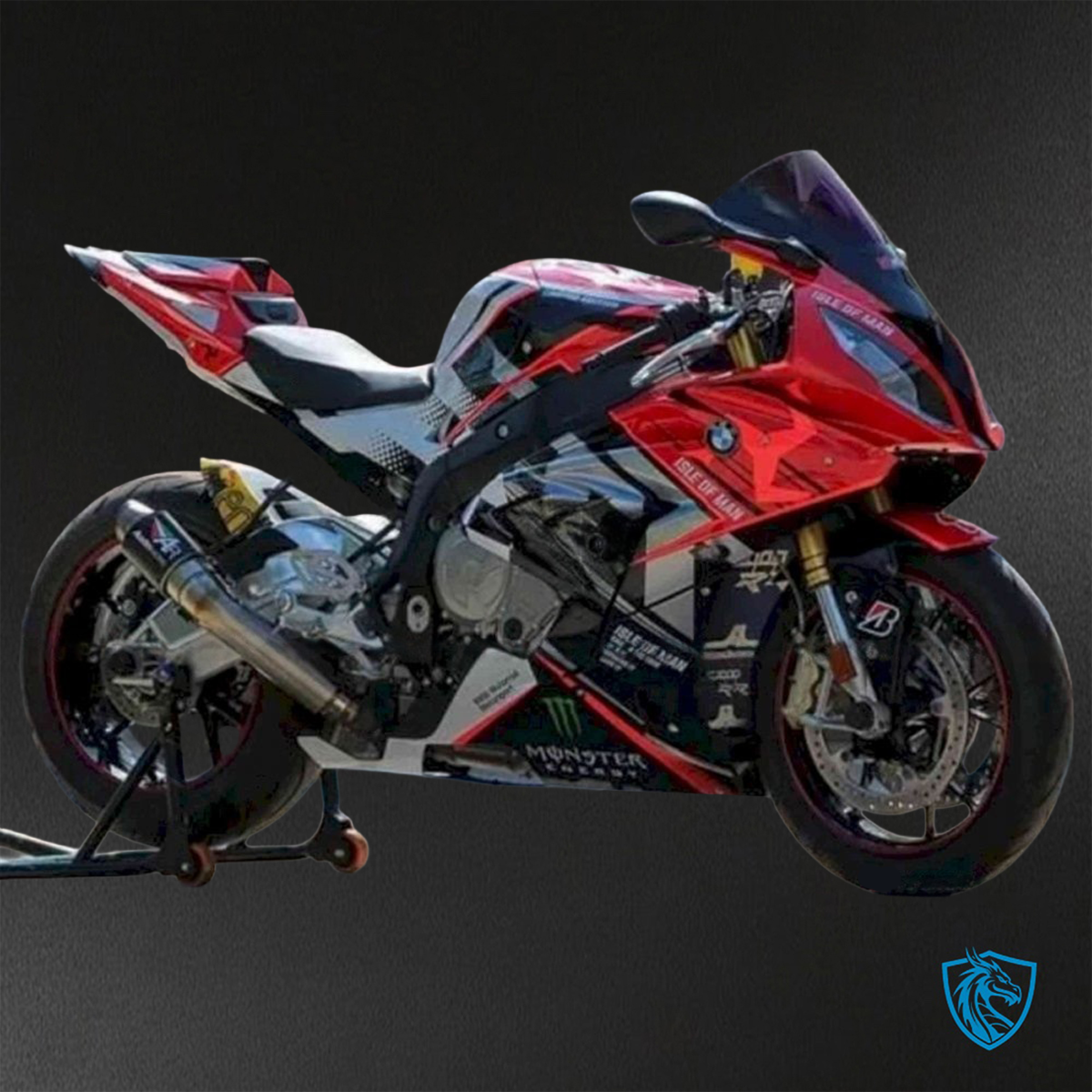 BMW S1000RR (2015-2018) HP4 (2017-2018) Red & Black - Replacement Motorcycle Fairings Kit