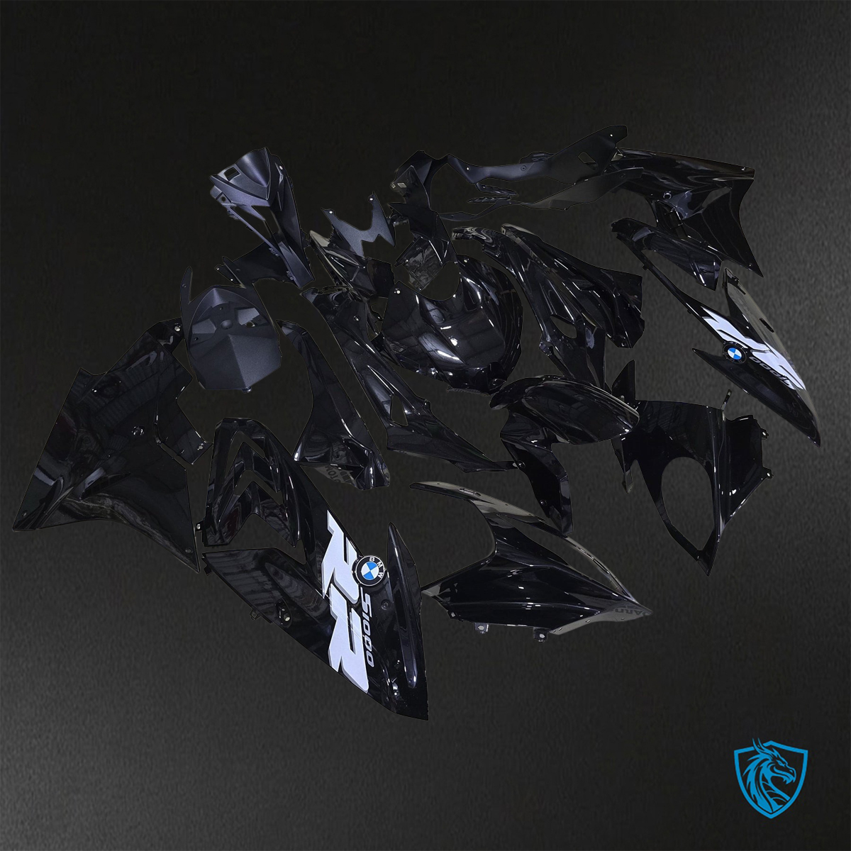 BMW S1000RR (2015-2018) HP4 (2017-2018) Black & White ABS Bodywork - Fairings Kit