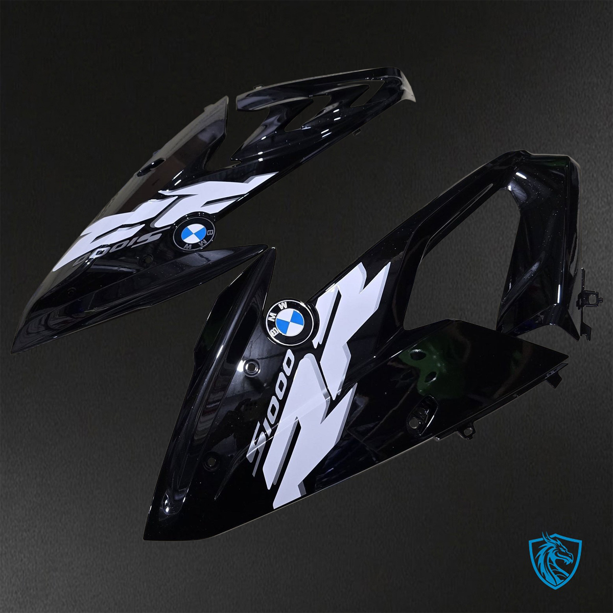 BMW S1000RR (2015-2018) HP4 (2017-2018) Black & White ABS Bodywork - Fairings Kit