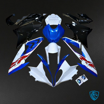 BMW S1000RR (2015-2018) Blue, Black & White Fairing Kit | ABS Bodywork