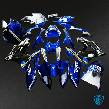 BMW S1000RR (2015-2018) Blue, White & Black Fairing Kit - Aftermarket ABS Bodywork