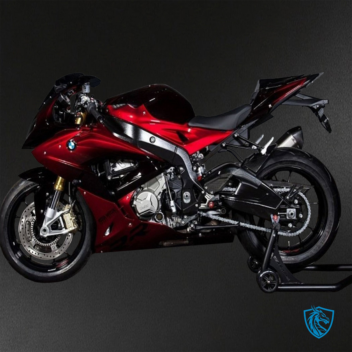 BMW S1000RR (2015-2018) HP4 (2017-2018) Candy Red & Black - Replacement Motorcycle Fairings Kit