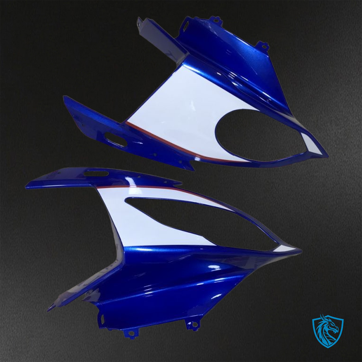 BMW S1000RR (2015-2018) HP4 (2017-2018) White & Blue - Custom ABS Fairing Kit