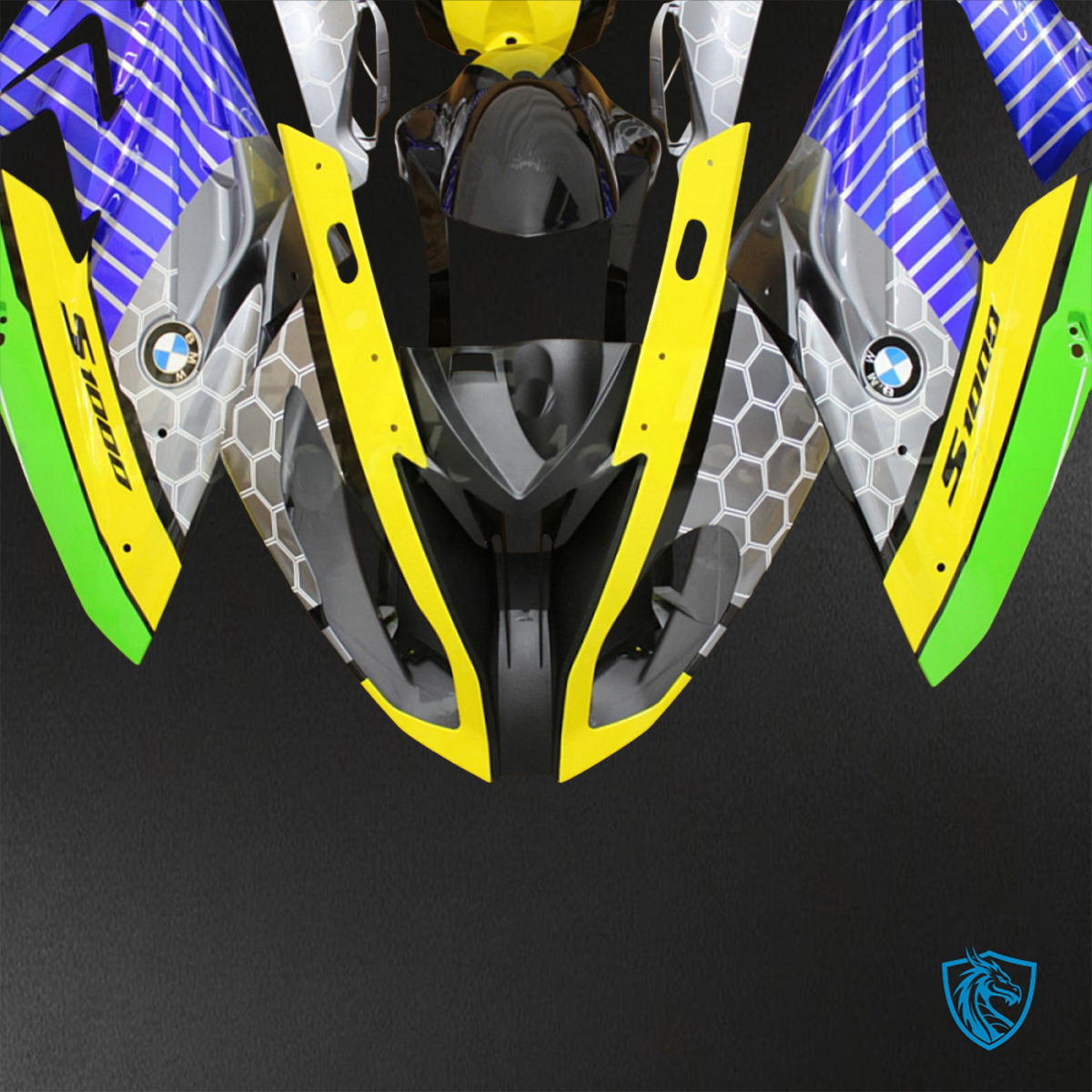 BMW S1000RR (2015-2018) HP4 (2017-2018) Multicolour Fairings Kit - Aftermarket ABS Bodywork
