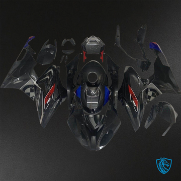 BMW S1000RR (2015-2018) HP4 (2017-2018) Black Carbon Aquaprint - Custom ABS Fairing Kit
