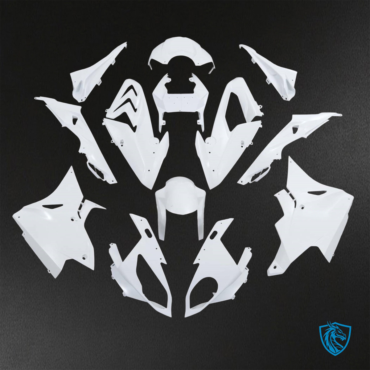 BMW S1000RR (2015-2018) HP4 (2017-2018) White ABS Bodywork - Fairings Kit