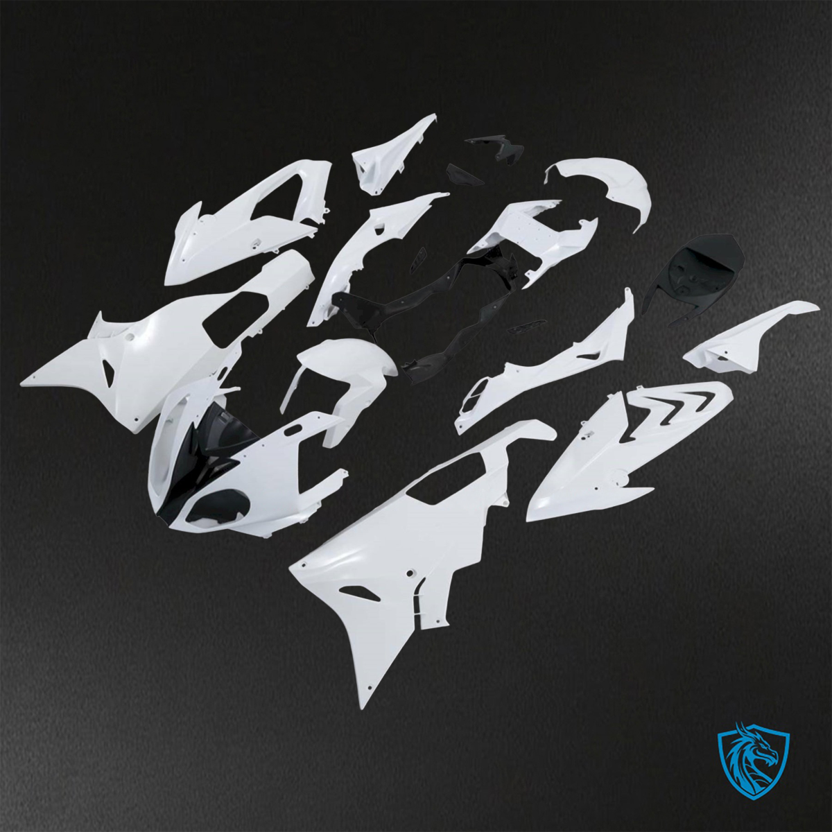 BMW S1000RR (2015-2018) HP4 (2017-2018) White ABS Bodywork - Fairings Kit