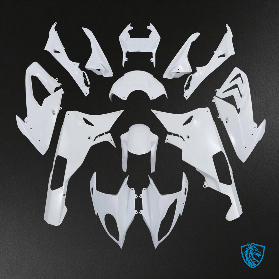 BMW S1000RR (2015-2018) HP4 (2017-2018) White ABS Bodywork - Fairings Kit
