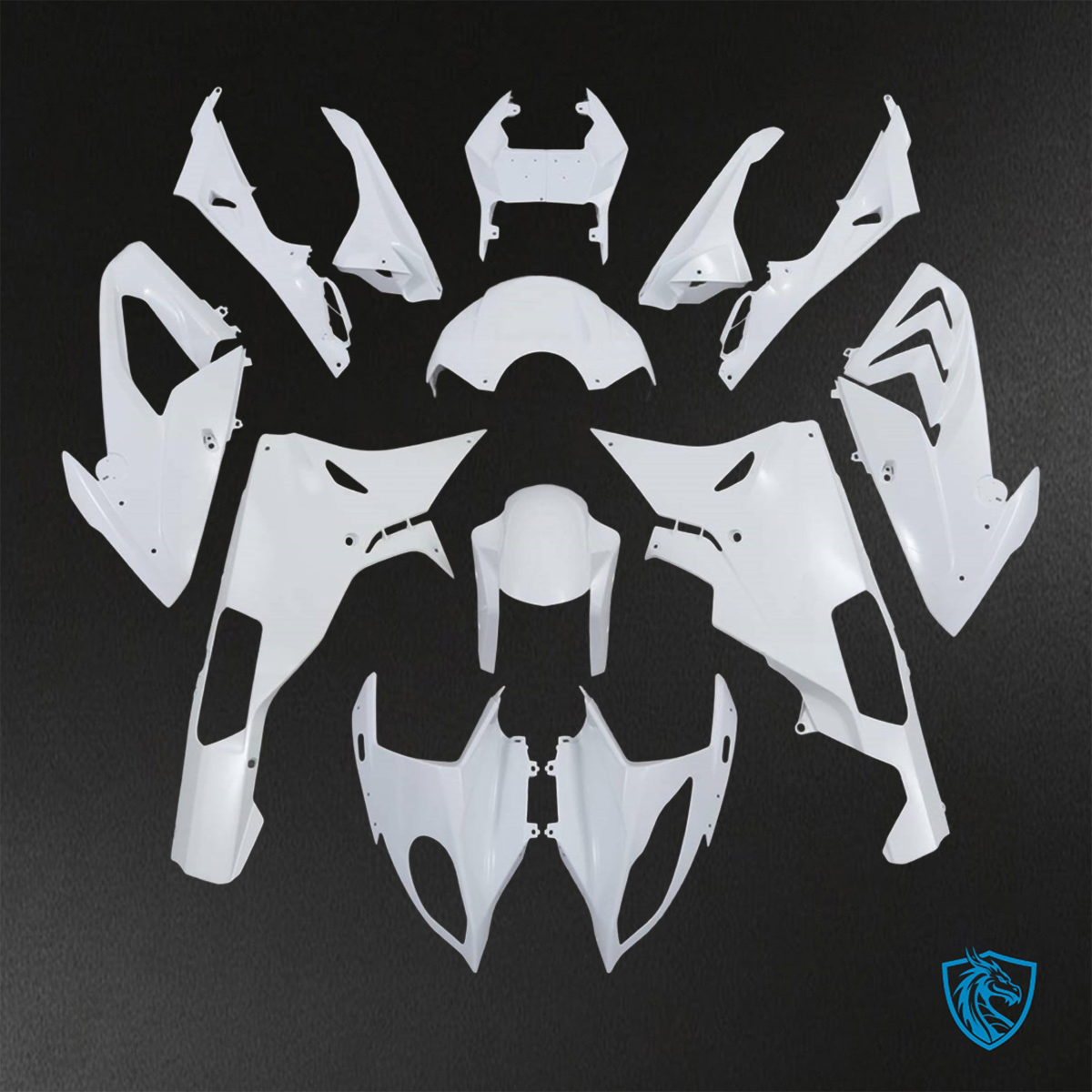 BMW S1000RR (2015-2018) HP4 (2017-2018) White ABS Bodywork - Fairings Kit