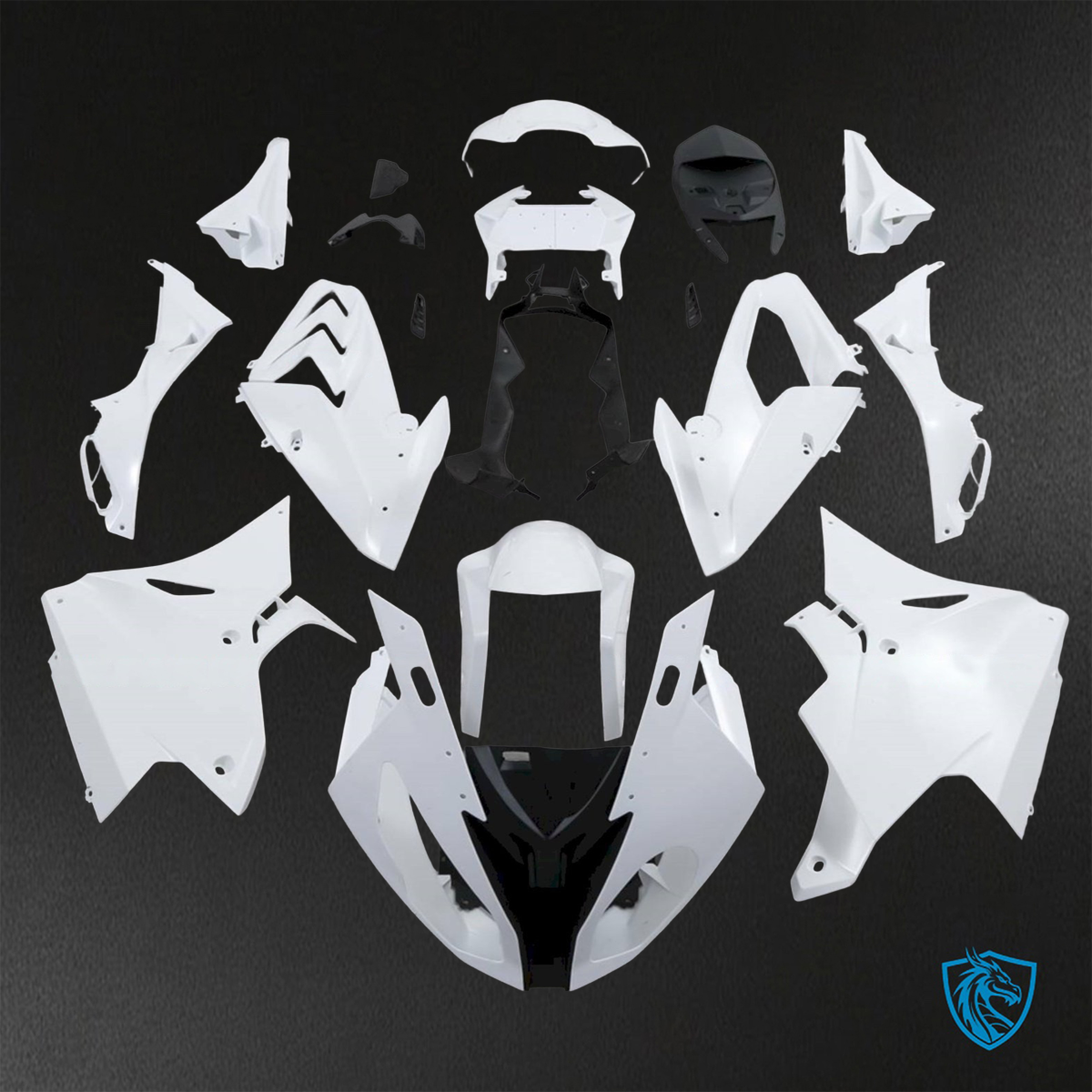 BMW S1000RR (2015-2018) HP4 (2017-2018) White ABS Bodywork - Fairings Kit
