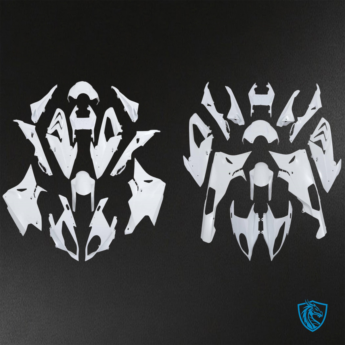 BMW S1000RR (2015-2018) HP4 (2017-2018) White ABS Bodywork - Fairings Kit