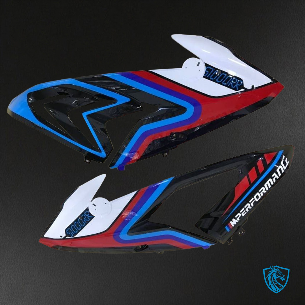 BMW S1000RR (2015-2018) HP4 (2017-2018) Blue, White & Black - Replacement Motorcycle Fairings Kit