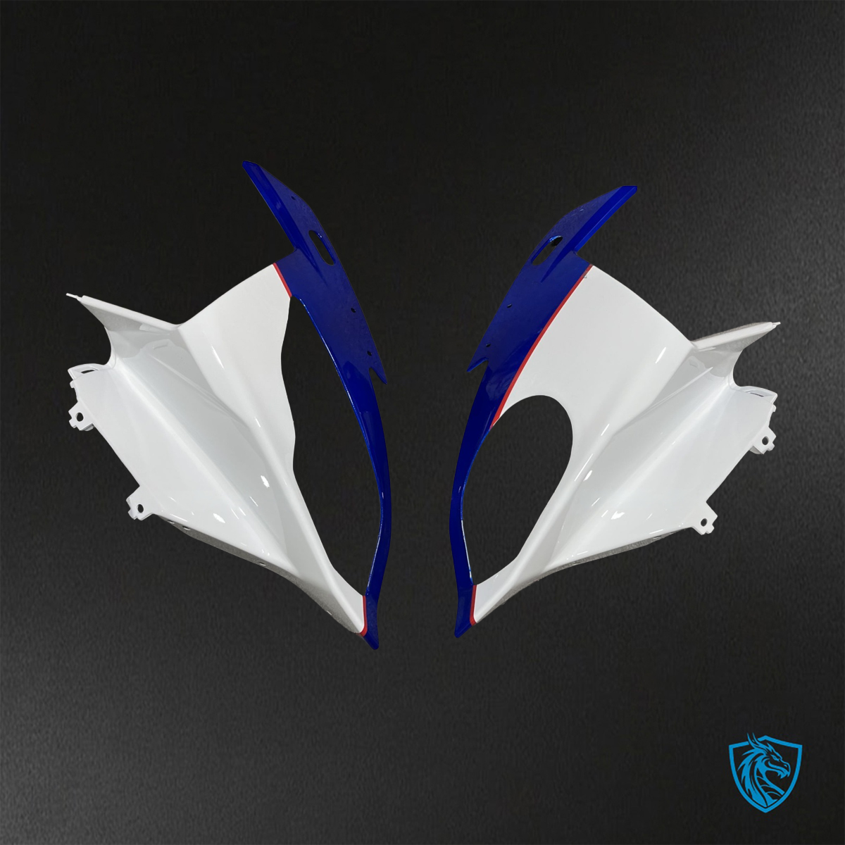 BMW S1000RR (2015-2018) HP4 (2017-2018) Blue, White & Black Fairings Kit - Aftermarket ABS Bodywork