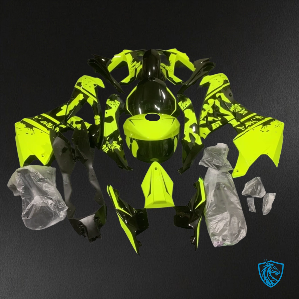 BMW S1000RR (2015-2018) HP4 (2017-2018) Yellow & Black ABS Bodywork - Fairings Kit