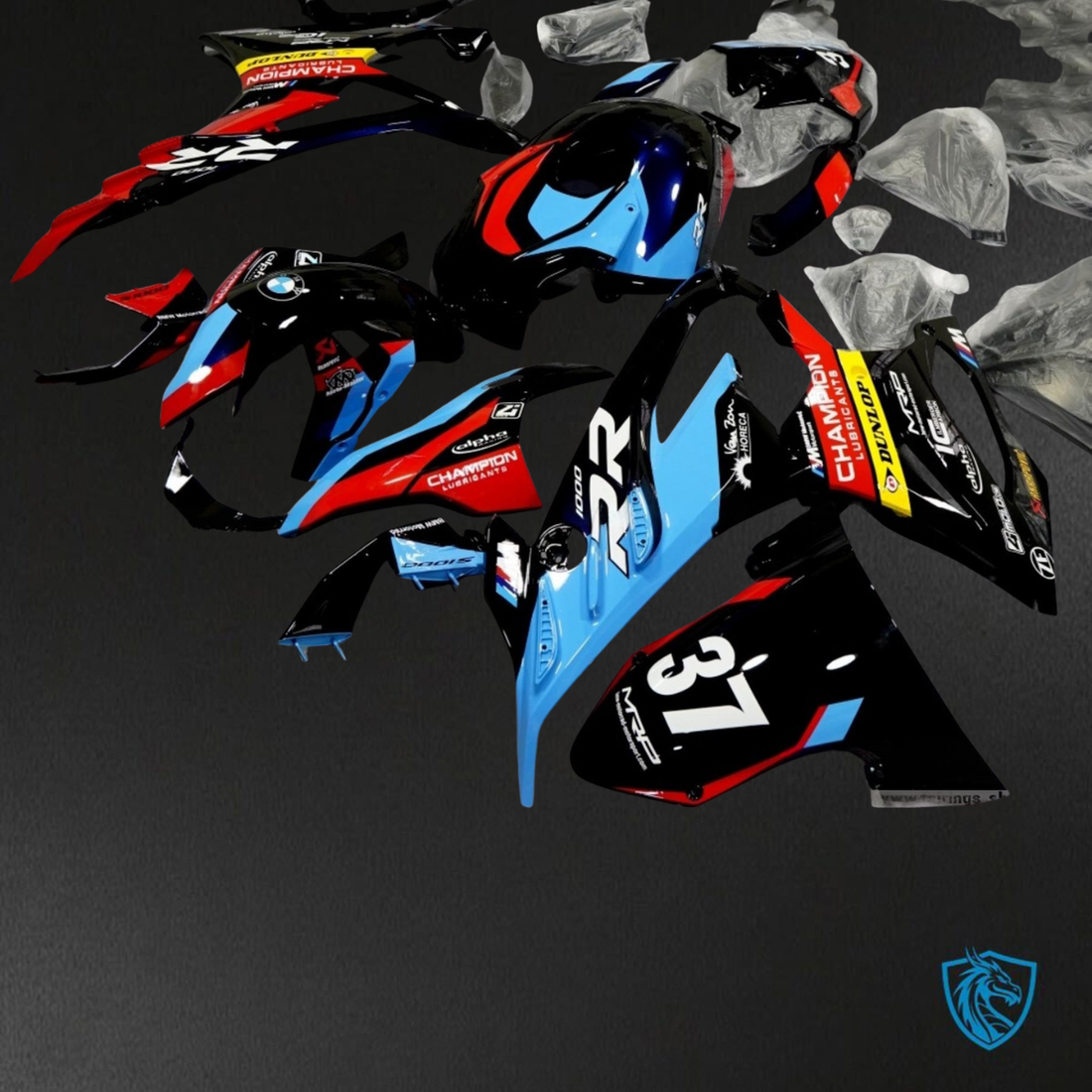 BMW S1000RR (2019-2020) Multicolor Fairings Kit - Aftermarket ABS Bodywork