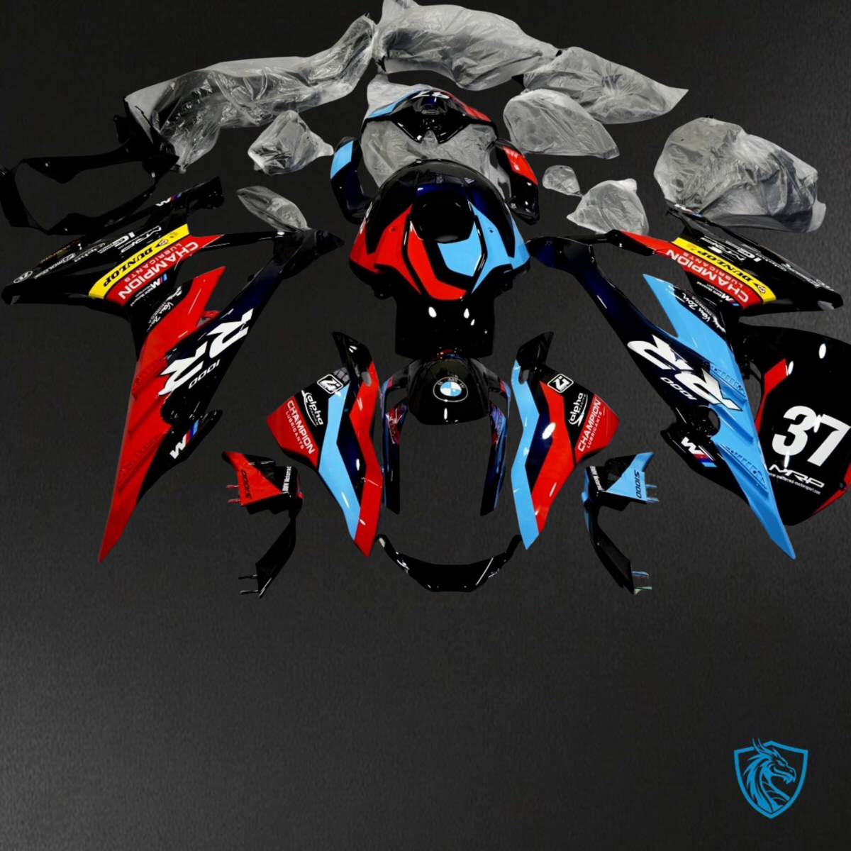 BMW S1000RR (2019-2020) Multicolor Fairings Kit - Aftermarket ABS Bodywork