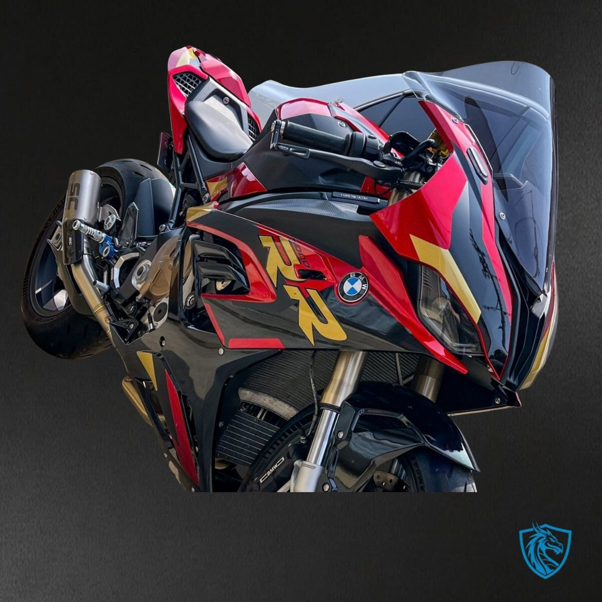 BMW S1000RR (2019-2020) Gloss Red, Black & Yellow ABS Bodywork - Fairings Kit