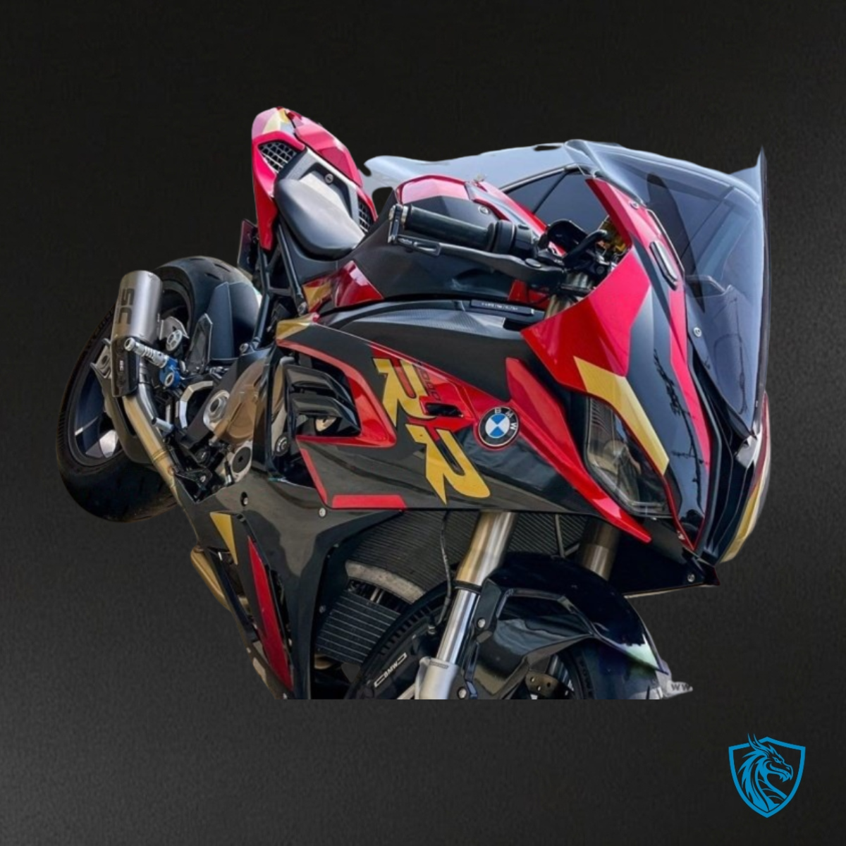 BMW S1000RR (2019-2020) Red, Black & Yellow - MERGEment Motorcycle Fairings Kit