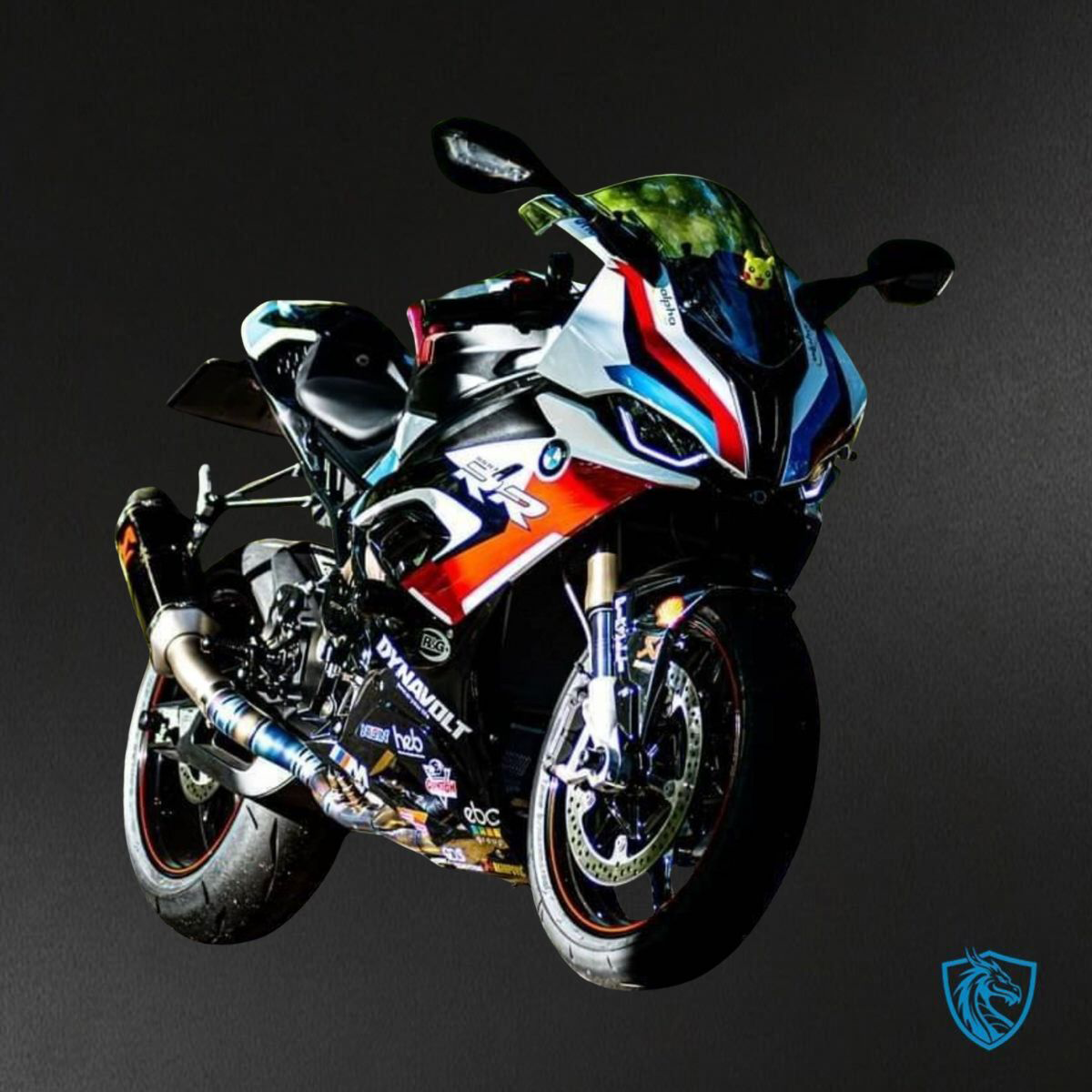 BMW S1000RR (2019-2020) Gloss Black, White, Red & Blue ABS Bodywork - Fairings Kit