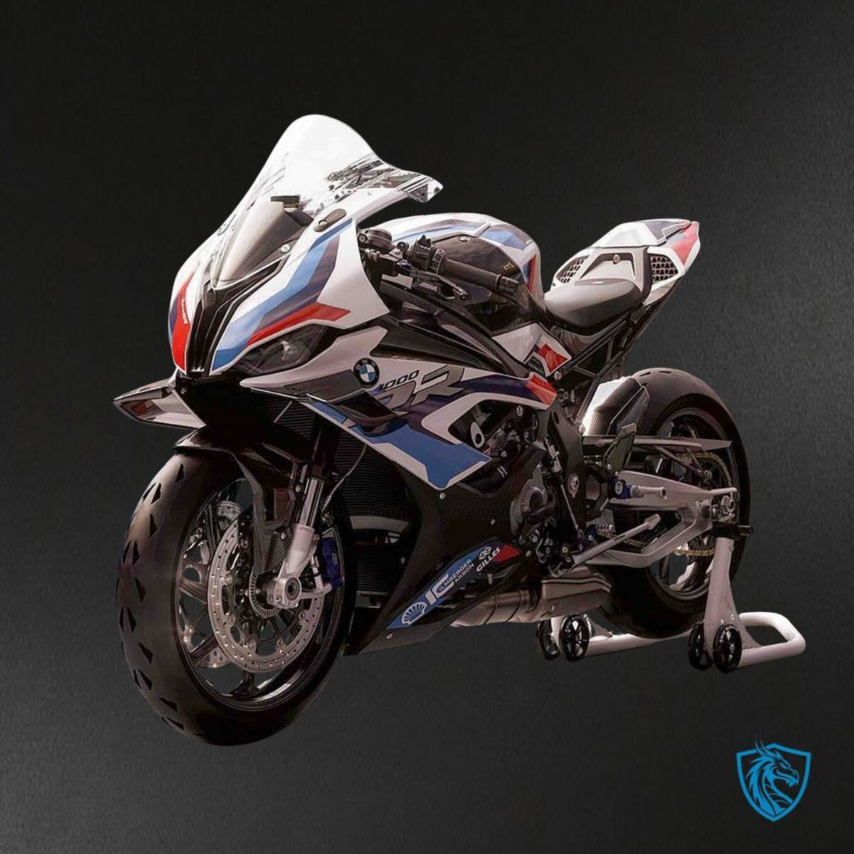 BMW S1000RR (2019-2020) Gloss Black, White, Red & Blue ABS Bodywork - Fairings Kit