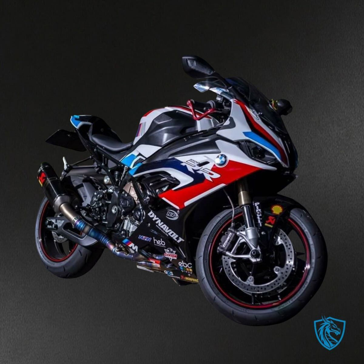 BMW S1000RR (2019-2020) Gloss Black, White, Red & Blue ABS Bodywork - Fairings Kit