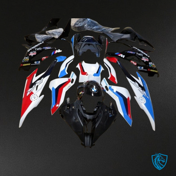 BMW S1000RR (2019-2020) White, Black, Red & Blue Fairing Kit | ABS Bodywork