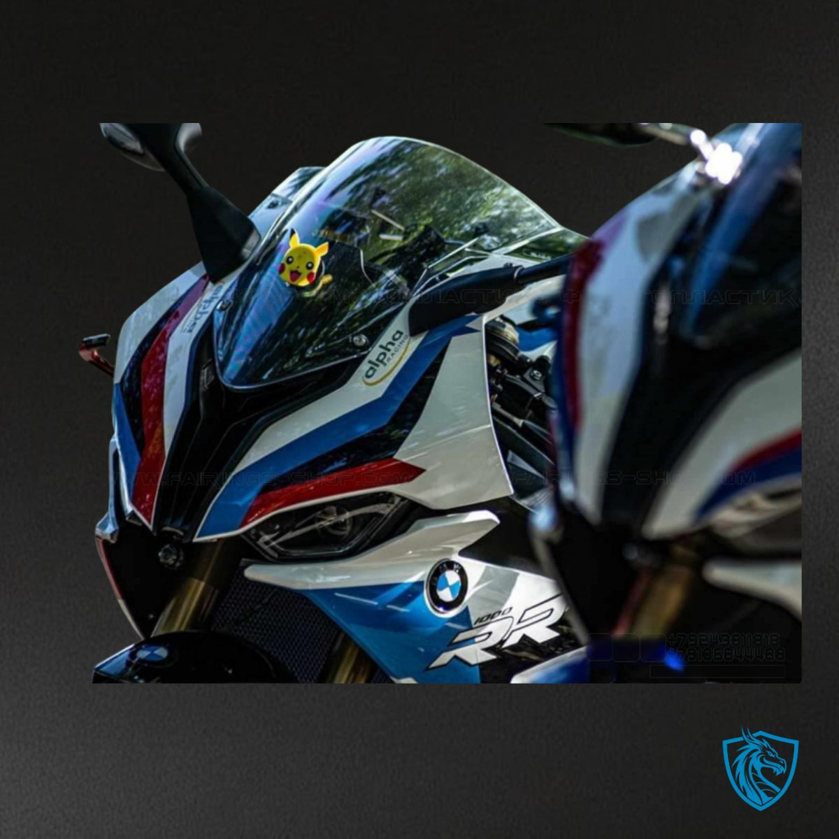 BMW S1000RR (2019-2020) White, Black, Red & Blue Fairing Kit | ABS Bodywork