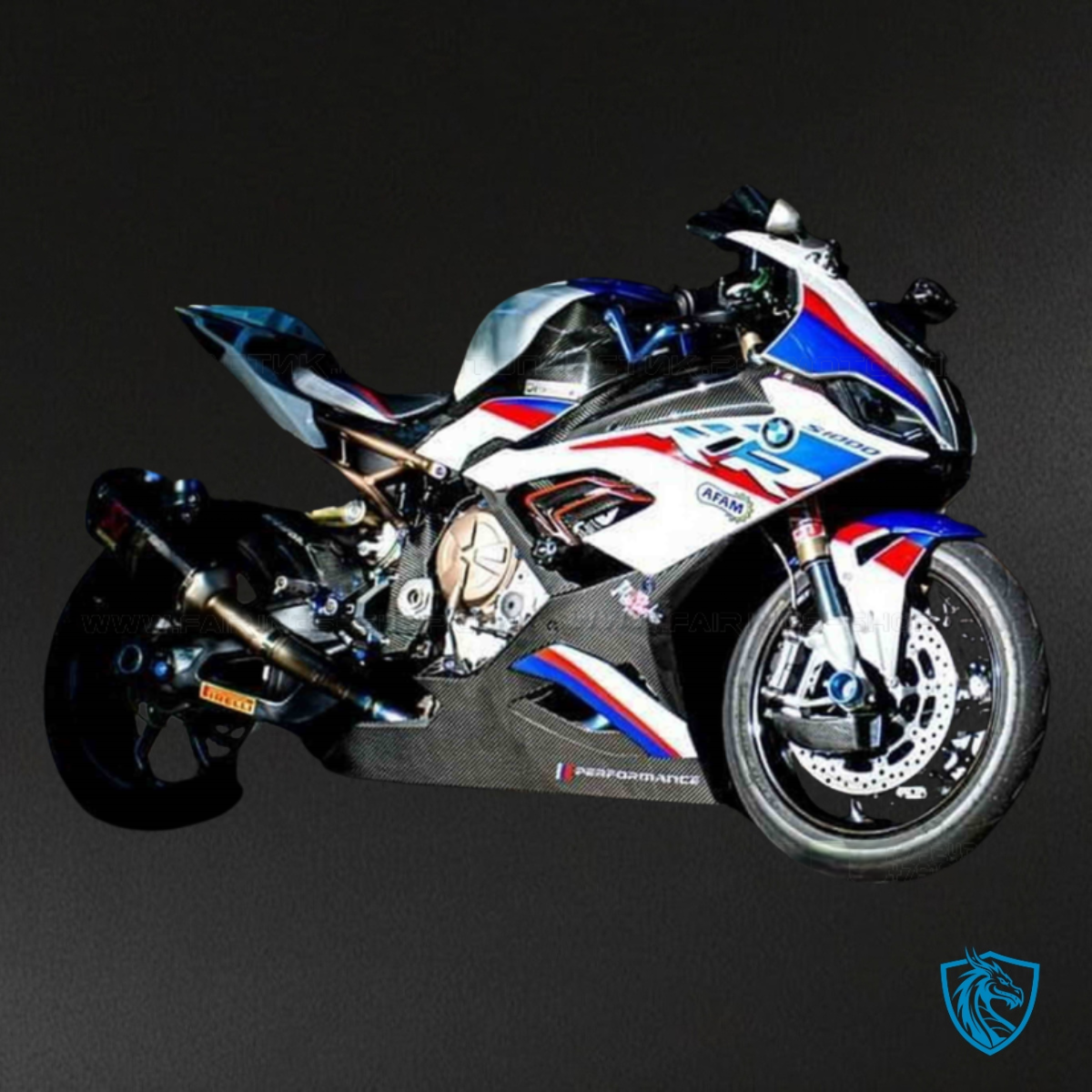 BMW S1000RR (2019-2020) White, Black, Red & Blue Fairing Kit | ABS Bodywork