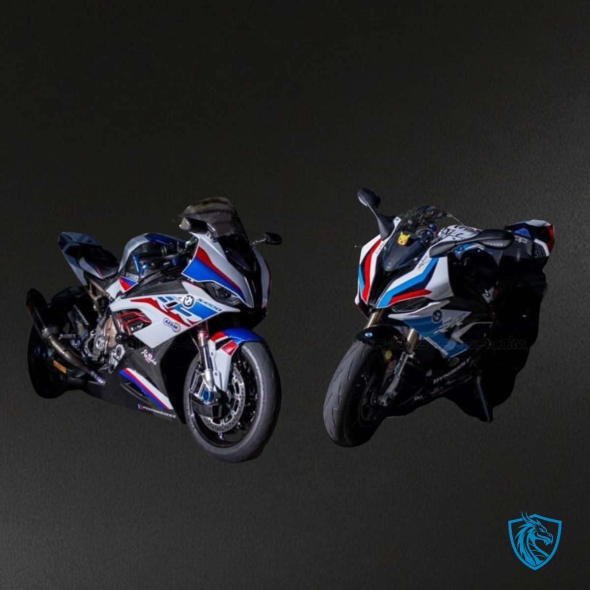 BMW S1000RR (2019-2020) White, Black, Red & Blue Fairing Kit | ABS Bodywork