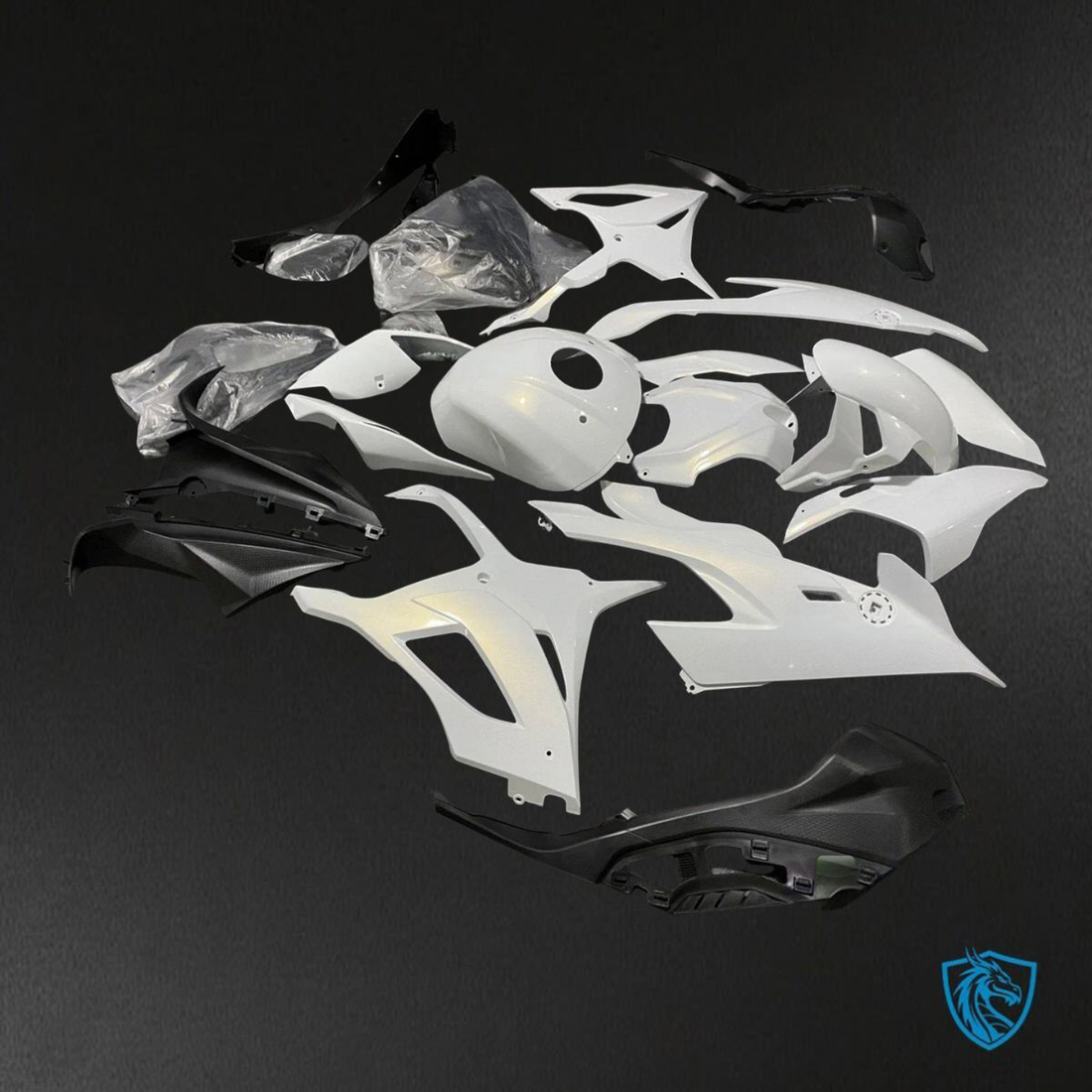 BMW S1000RR (2019-2020) Glossy White - Replacement Motorcycle Fairings Kit
