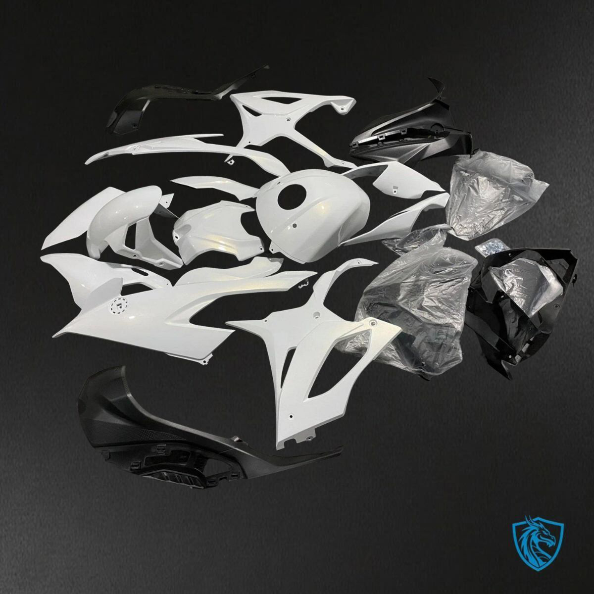BMW S1000RR (2019-2020) Glossy White - Replacement Motorcycle Fairings Kit