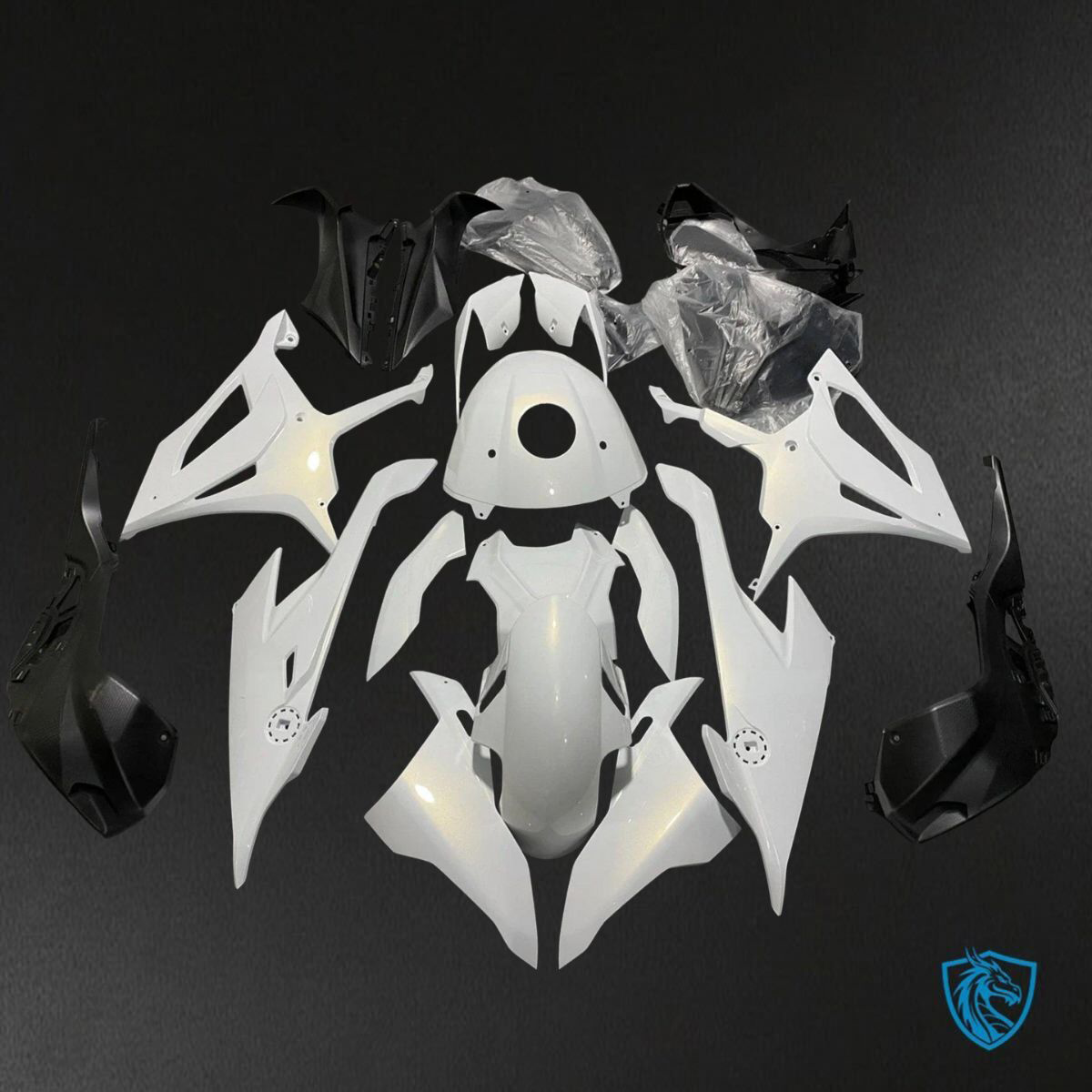 BMW S1000RR (2019-2020) Glossy White - Replacement Motorcycle Fairings Kit